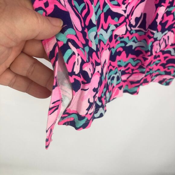 Lilly Pulitzer Rylie Cover Up Dress in Resort Navy Pop Up Lobstah Roll Small - Picture 9 of 13